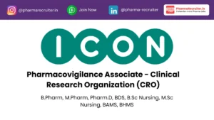ICON plc Hiring for Pharmacovigilance Associate Job
