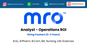 MRO Corp Hiring Analyst - Operations ROI