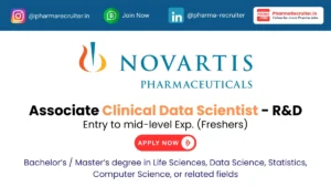 Novartis Hiring Associate Clinical Data Scientist