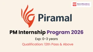 Piramal Pharma Hiring for PM Internship Program 2026