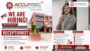 Receptionist Job at Accuprec Research Labs