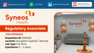 Syneos Health Hiring Regulatory Associate 2026