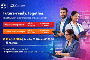 TCS Careers 2026: Pharmacovigilance & Clinical Data Manager Jobs | Apply Now