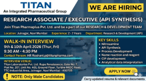 The company offers strong growth in R&D, skill development, and long-term pharmaceutical career advancement.