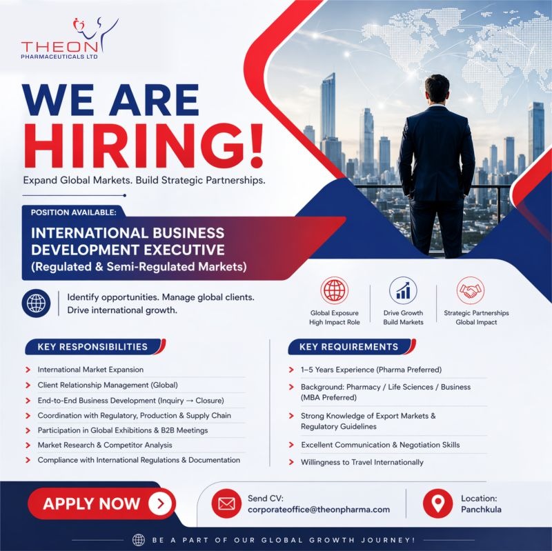 Theon Pharmaceuticals Ltd is a well-established pharmaceutical company known for its strong global presence and commitment to quality, innovation, and regulatory compliance.