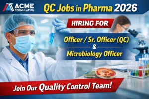 Acme Formulation Hiring for Quality Control Department