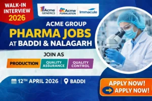Acme Group Walk-in Interview 12th April 2026