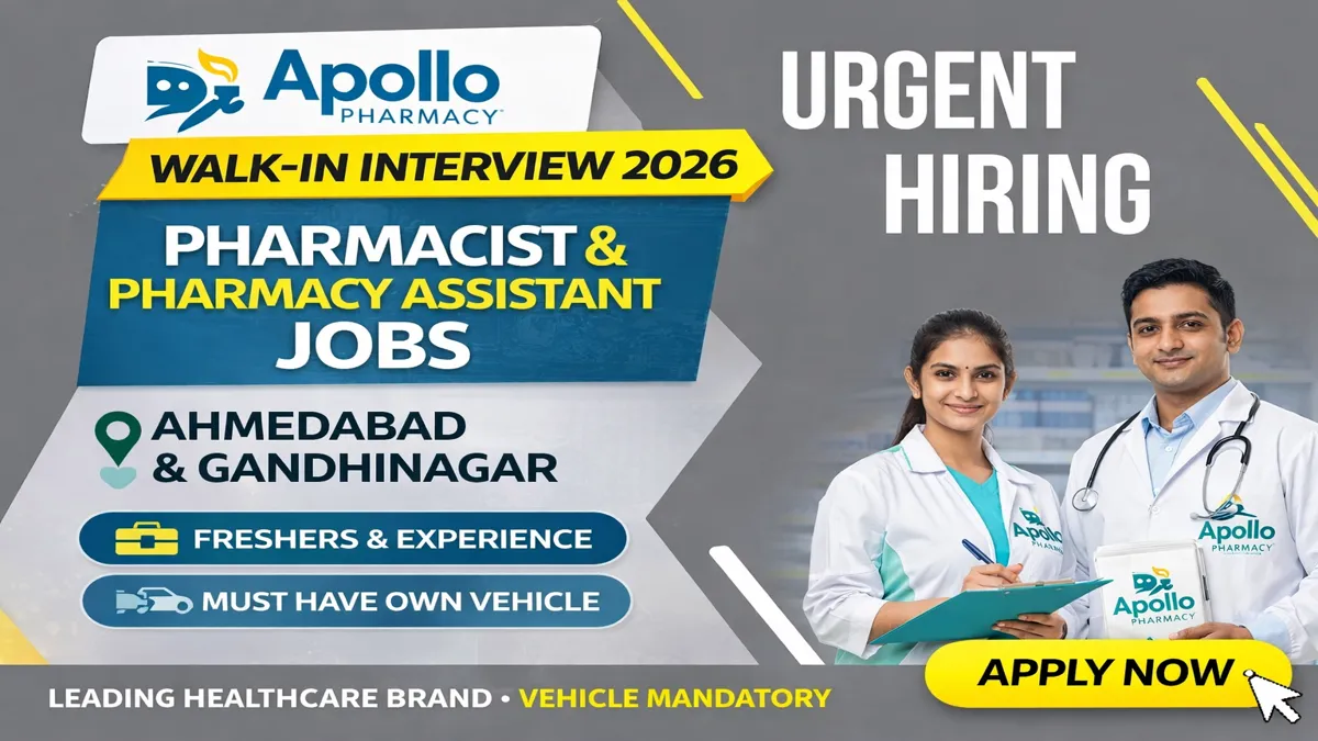 Apollo Pharmacy Walk-in Interview 2026