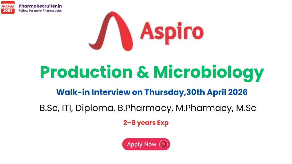 B.Sc, ITI, Diploma, B.Pharmacy, M.Pharmacy, M.Sc