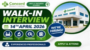 Pharma Jobs in Gujarat 14th April 2026