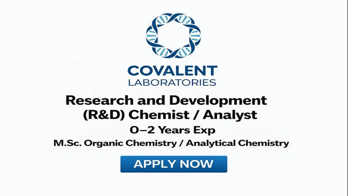 Covalent Laboratories Walk-in Interview 21st & 22nd April 2026