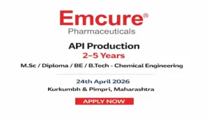 M.Sc / Diploma / B.E. / B.Tech – Chemical Engineering