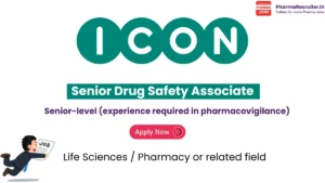 Senior-level (experience required in pharmacovigilance)