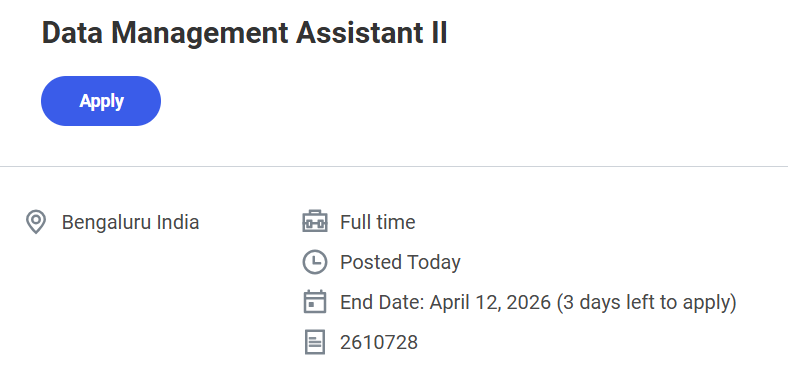 Labcorp Hiring for Data Management Assistant II
