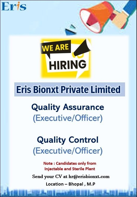 Eris Bionxt Private Limited, a key part of the renowned Eris Lifesciences Group, is a fast-growing pharmaceutical company