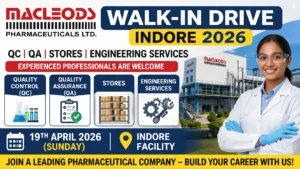 Macleods Pharmaceuticals Walk-In Drive at Indore 2026