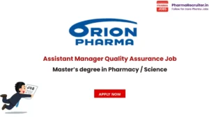 Assistant Manager Quality Assurance Job