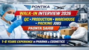 Pontika Aerotech Walk-in Interview 2026
