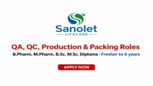 QA, QC, Production & Packing Roles