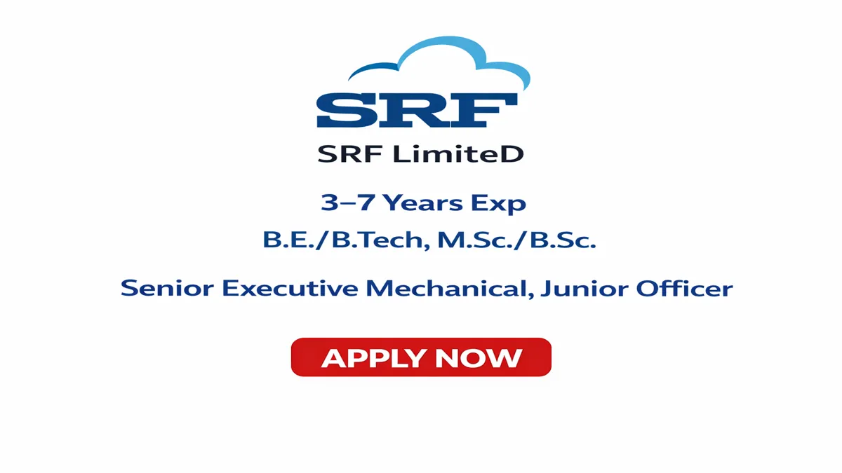 SRF Limited Dahej Walk-In Interview 21 April 2026