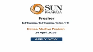 Sun Pharma Walk-in Interview 2026 for Apprentice in Production