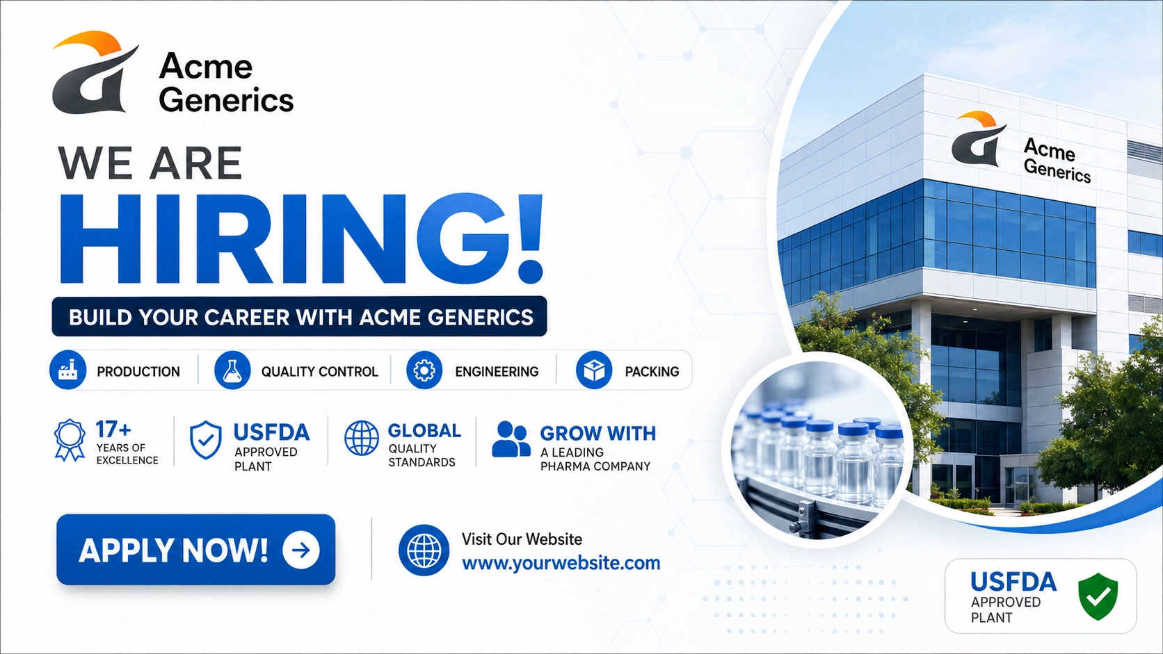 Acme Generics Recruitment 2026 – Production, Packing, QC & Engineering Pharma Jobs in Baddi
