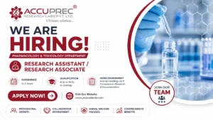 ACCUPREC Research Assistant & Research Associate Jobs 2026 | Zoology Freshers and Experienced Candidates
