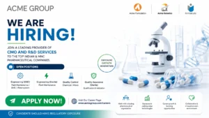 ACME Group Pharma Jobs: QA, QC & Engineering Openings in Baddi and Nalagarh
