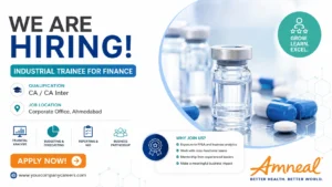 Amneal Pharmaceuticals Hiring Industrial Trainee for Finance in Ahmedabad | Apply Now