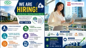 FDC Limited Hiring Multiple Positions in Production, QC & Engineering