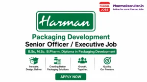 B.Sc, M.Sc, B.Pharm, Diploma in Packaging Development