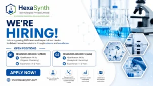 HexaSynth Technologies Private Limited Hiring Research Associates in Ahmedabad | Pharma R&D Careers