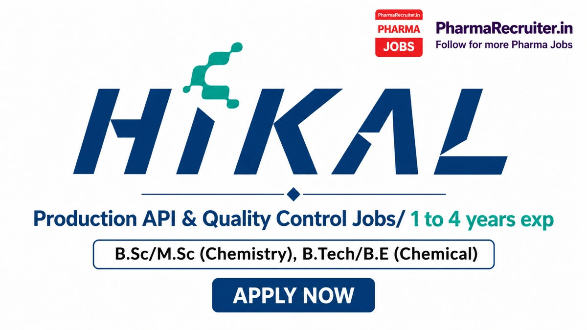 B.Sc/M.Sc (Chemistry), B.Tech/B.E (Chemical)