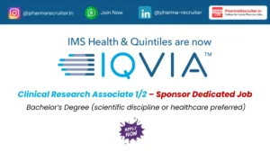 Bachelor’s Degree (scientific discipline or healthcare preferred)