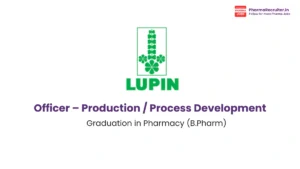 Lupin hiring for Officer – Production