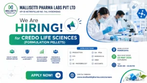 CREDO Life Sciences Walk-In Interview for Production, QA, QC, EHS & IT Roles in Nandigama on 23 May 2026 (Saturday)