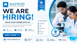 NAPROD Pharma Jobs 2026: Engineering, QA, Production & Microbiology Openings