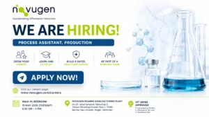 NOVUGEN Hiring Day | Walk-In Interview for Process Assistant – Production in Malaysia on 19 May 2026 (Tuesday)