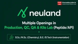 B.Sc./M.Sc. (Chemistry), B.E./B.Tech (Instrumentation)