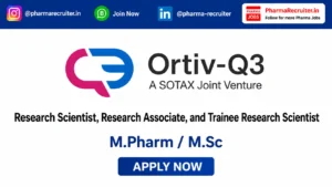 M.Pharm / M.Sc