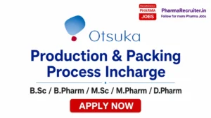 B.Sc / B.Pharm / M.Sc / M.Pharm / D.Pharm