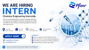 Pfizer Internship in Chennai | Chemical Engineering Intern Jobs for IIT & NIT Students