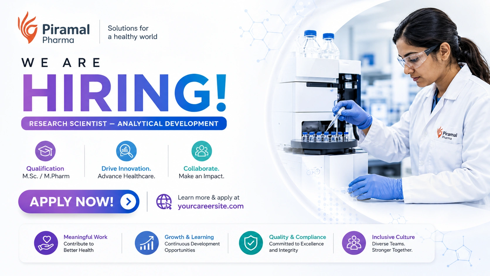 Piramal Pharma Solutions Hiring Research Scientist – Analytical Development | Pharma Jobs in India