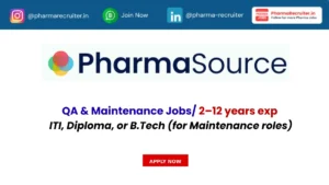 ITI, Diploma, or B.Tech (for Maintenance roles)