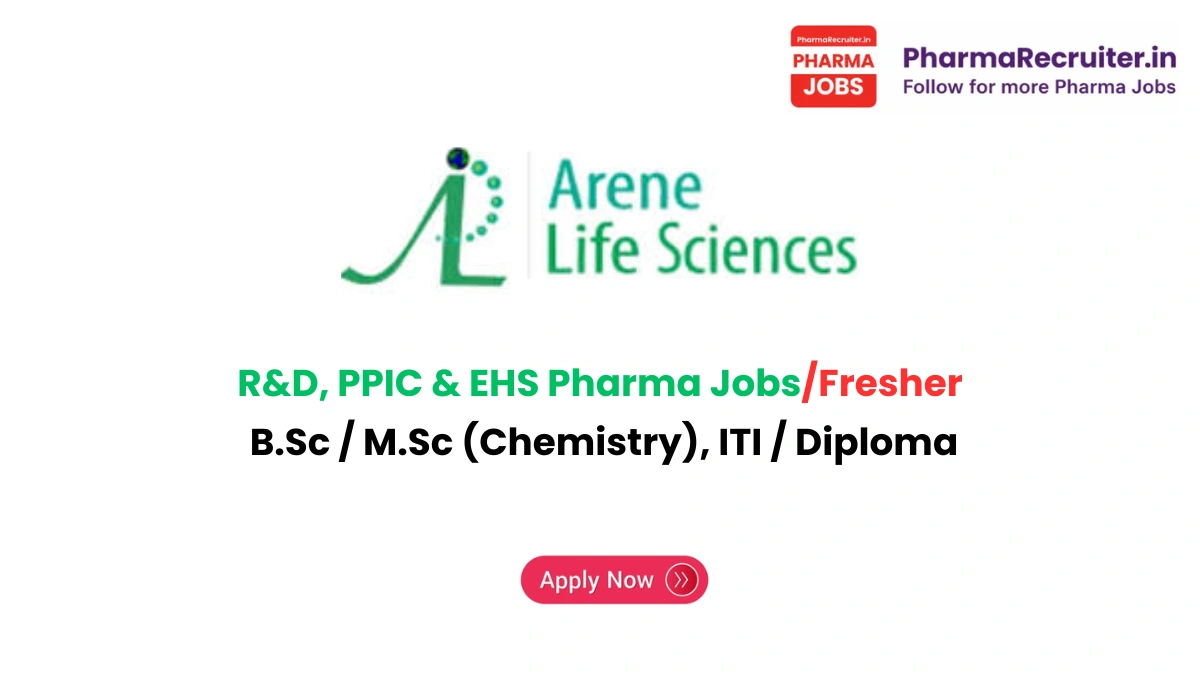 B.Sc / M.Sc (Chemistry), ITI / Diploma