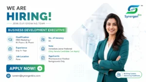 Business Development Executive Jobs at Synergen Bio – Pharma Careers in Pune