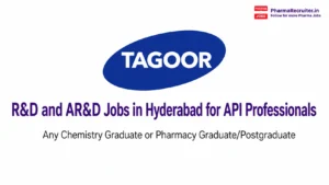 Any Chemistry Graduate or Pharmacy Graduate/Postgraduate