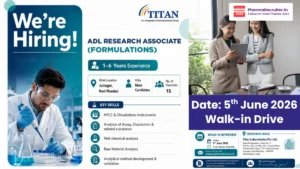 Titan Laboratories – Walk-in Interview