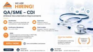 QA/SME – CDI Jobs at Vee Healthtek | Medical Coding Careers in India 2026
