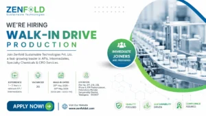 Walk-In Drive for Production Jobs at Zenfold Sustainable Technologies Pvt. Ltd. on 25th May 2026 – 30th May 2026